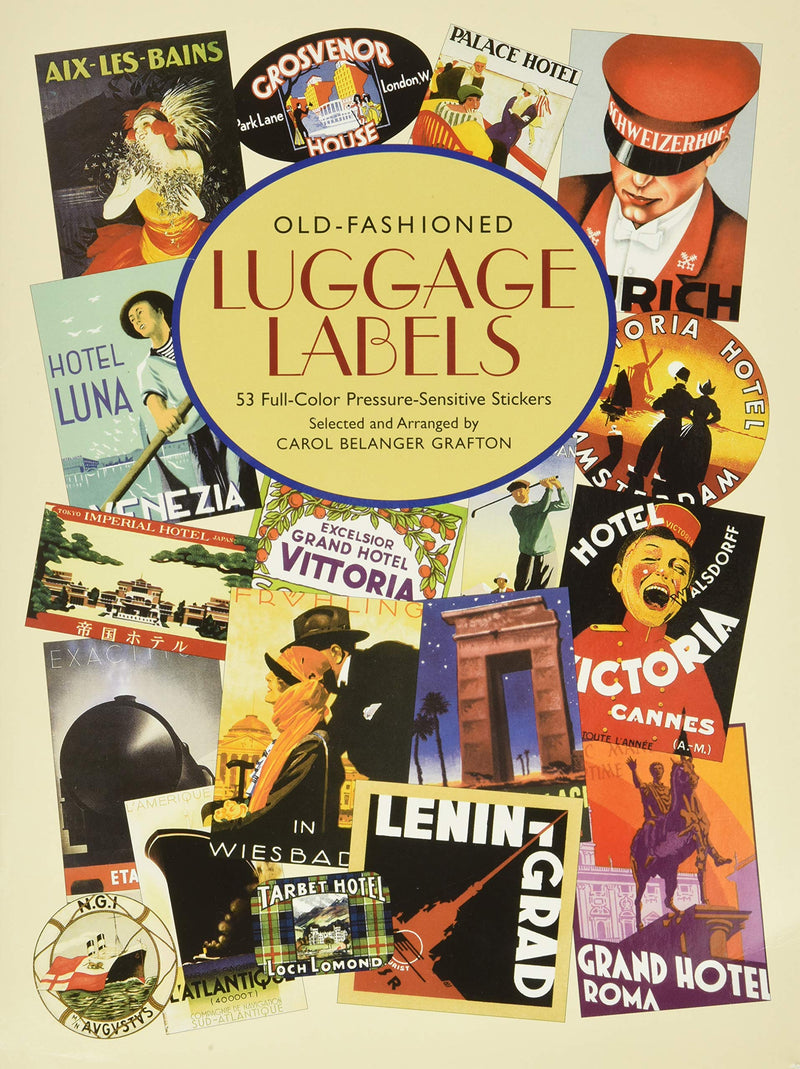 Oldfashioned Luggage Labels (Dover Stickers)-new