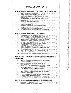 Critical Thinking Book One  Problem Solving, Reasoning, Logic, And Arguments (Grades 712+),New