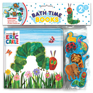 The World Of Eric Carle Bath Time Books  Activity Books For Kids, Bath Book, 6 Padded Suction Cups, 1 Mesh Bag