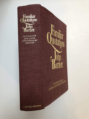 Bartlett's Familiar Quotations  Revised and Enlarged Fifteenth and 125th Anniversary Edition,Used