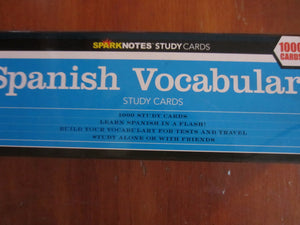 Spanish Vocabulary (SparkNotes Study Cards),Used