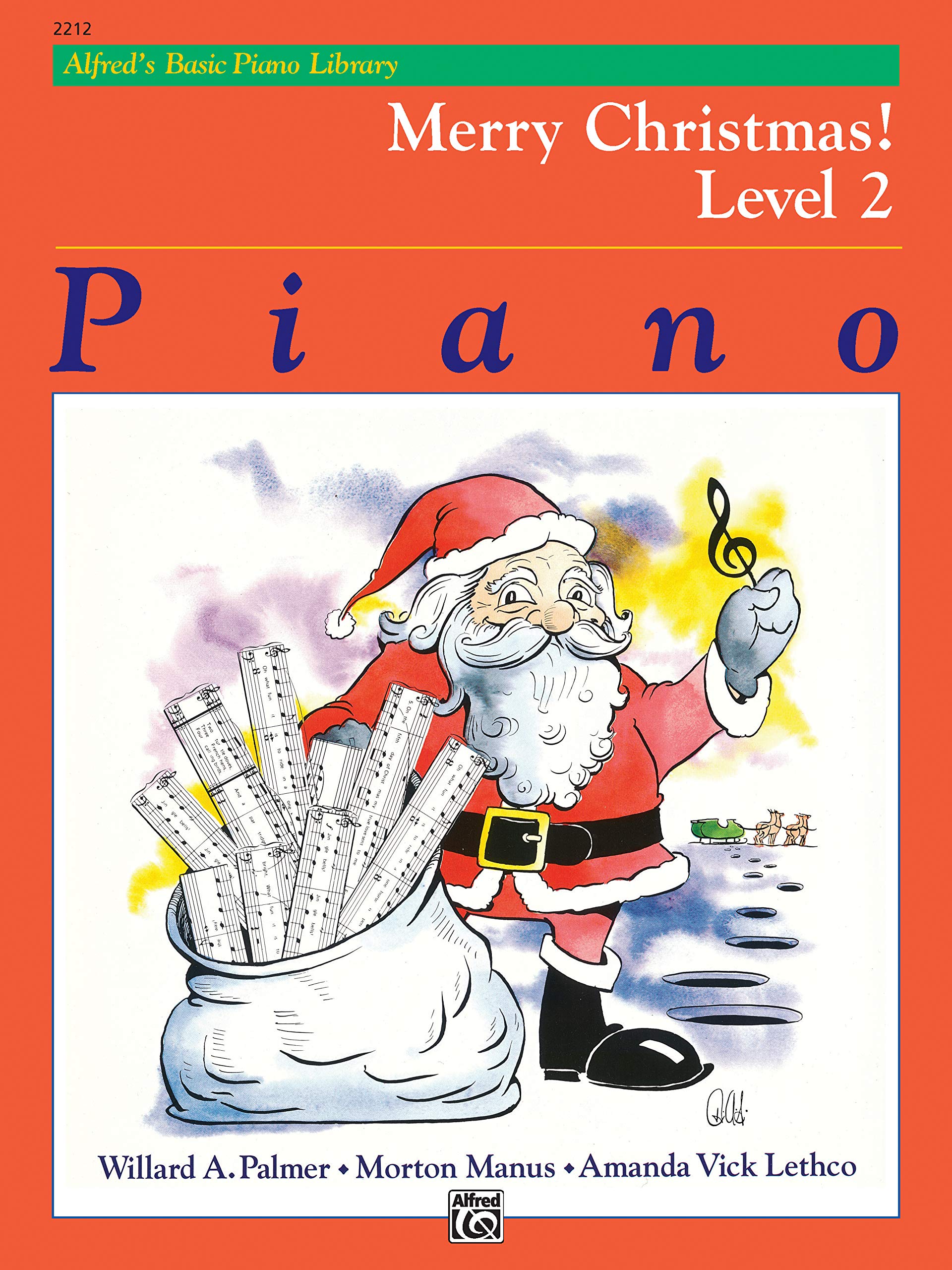Alfred's Basic Piano Course: Merry Christmas! (Alfred's Basic Piano Library) Level 2,Used