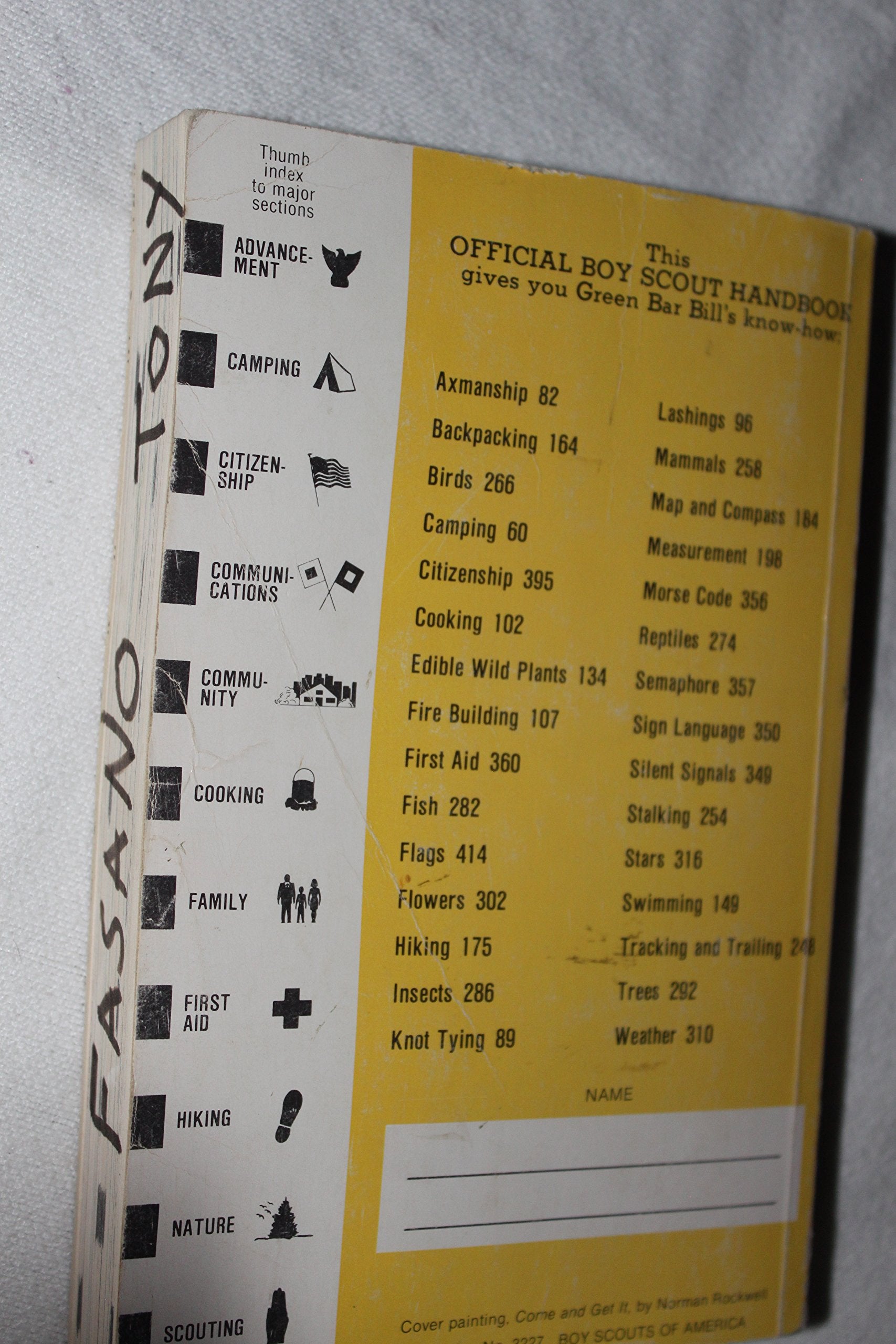 Official Boy Scout Handbook-used