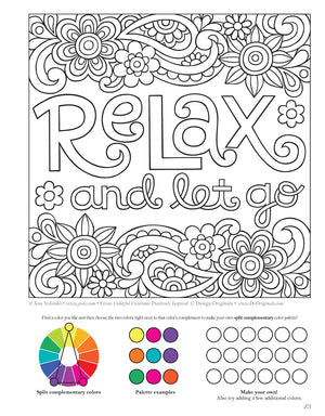 Colorful Creations Positively Inspired Coloring Book: Coloring Book Pages Designed to Inspire Creativity! (Design Originals) 32 ,Used