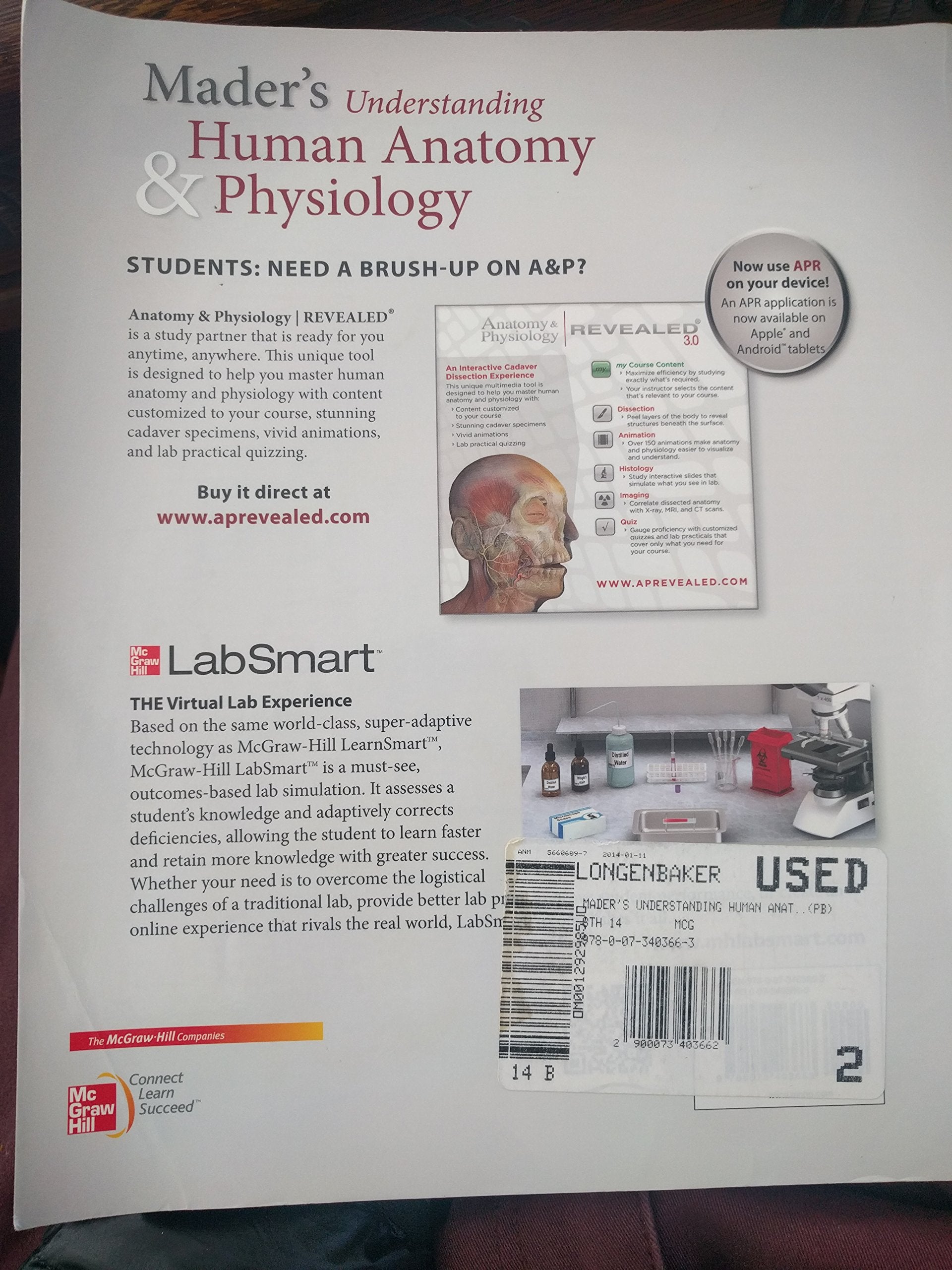 Mader s Understanding Human Anatomy & Physiology (Mader s Understanding Human Anatomy and Physiology)