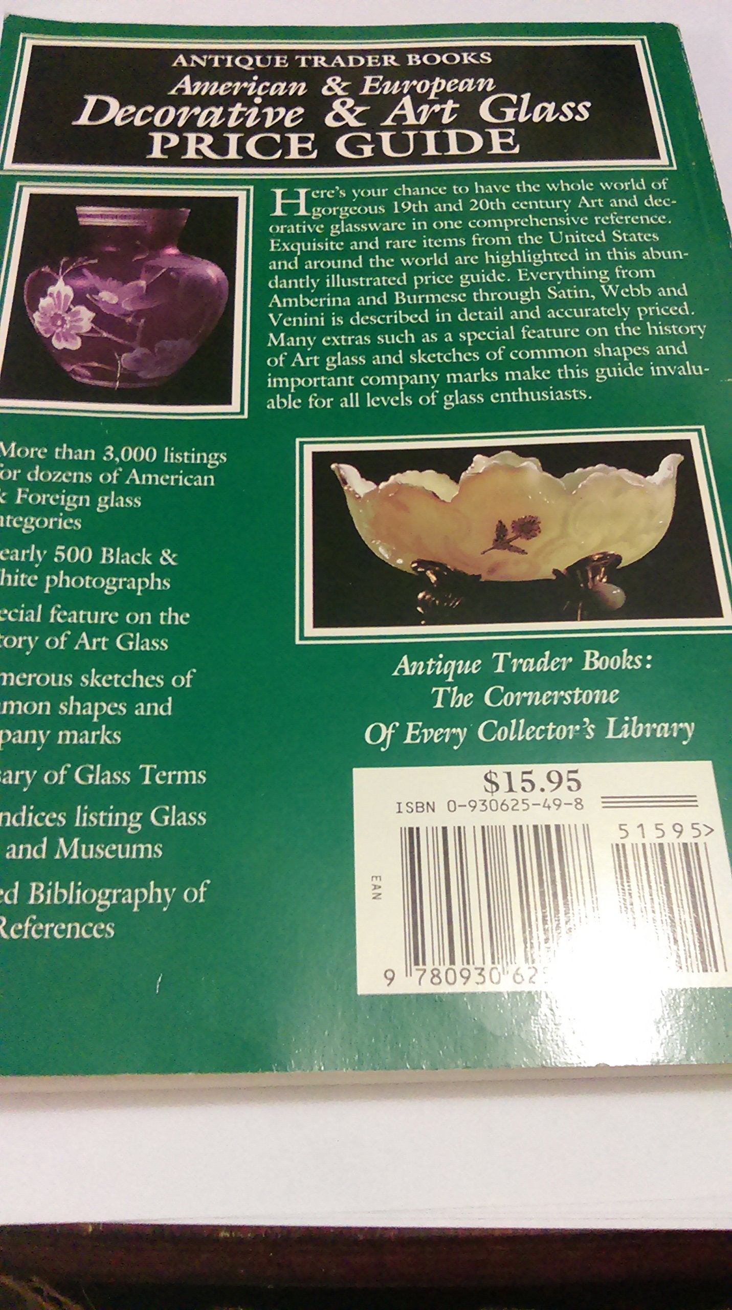 American & European Decorative & Art Glass Price Guide,New