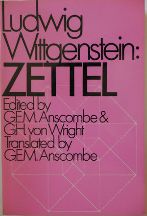 Zettel (English and German Edition),Used