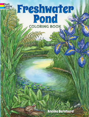 Freshwater Pond Coloring Book (Dover Nature Coloring Book),Used