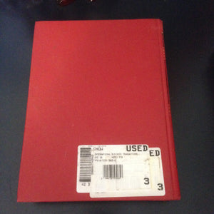 International Business Transactions: Problems, Cases, and Materials,Used
