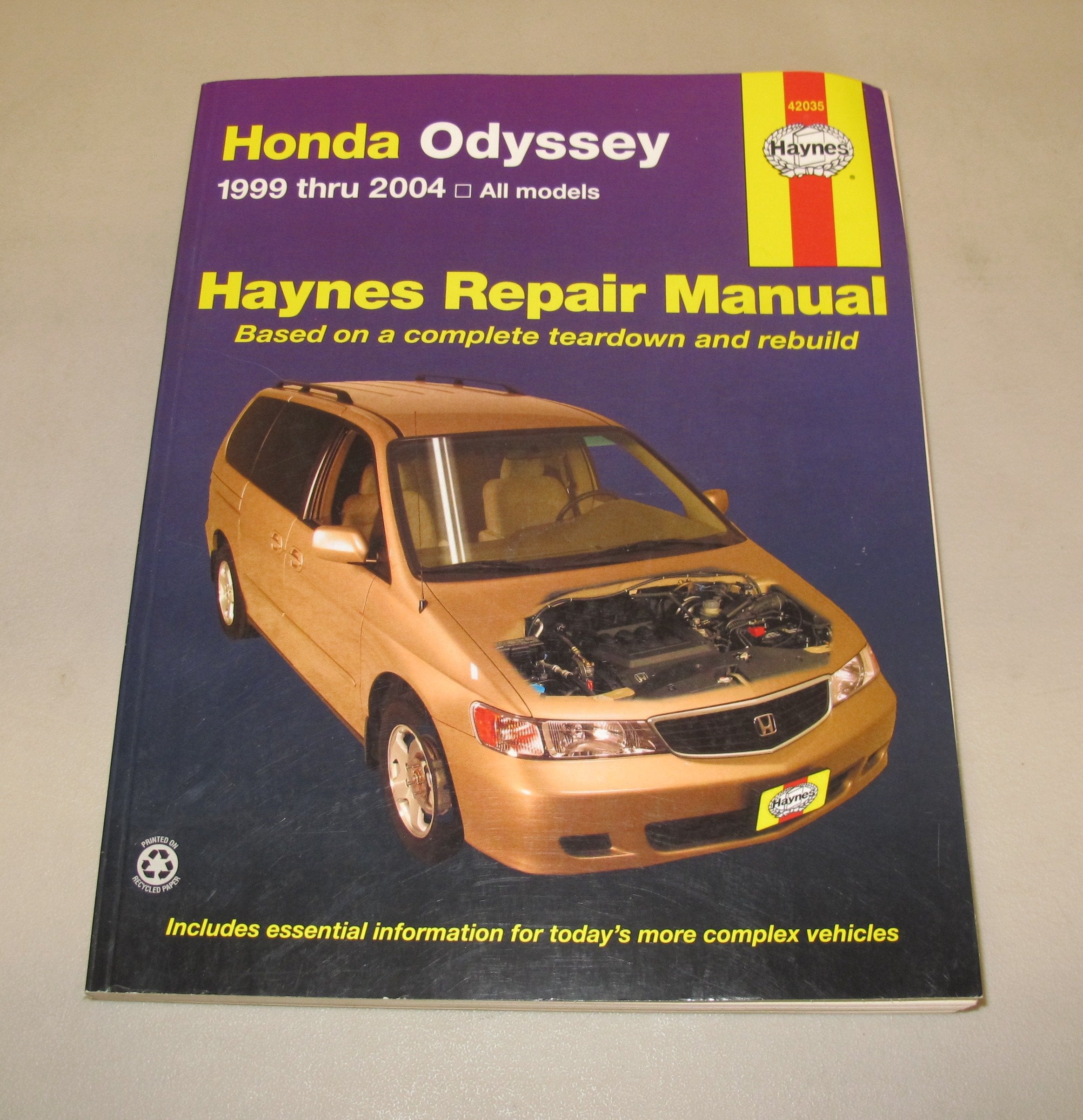 Honda Odyssey 19992004 (Haynes Repair Manuals),Used
