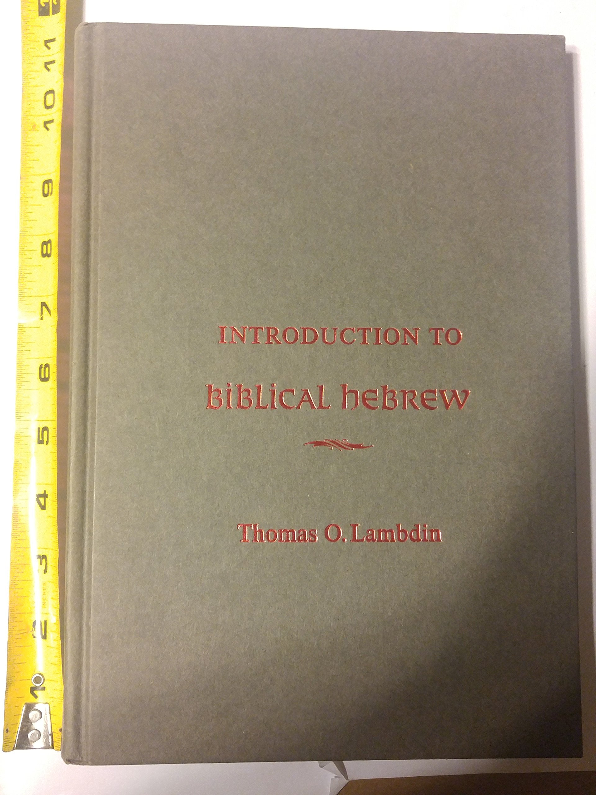 An Introduction to Biblical Hebrew,Used