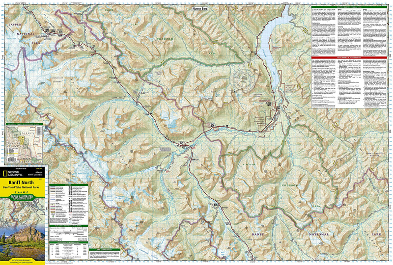 Banff North Map [Banff and Yoho National Parks] (National Geographic Trails Illustrated Map, 901),New