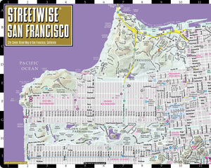 Streetwise San Francisco Map  Laminated City Center Street Map of San Francisco, California  Folding pocket size travel map wi,Used
