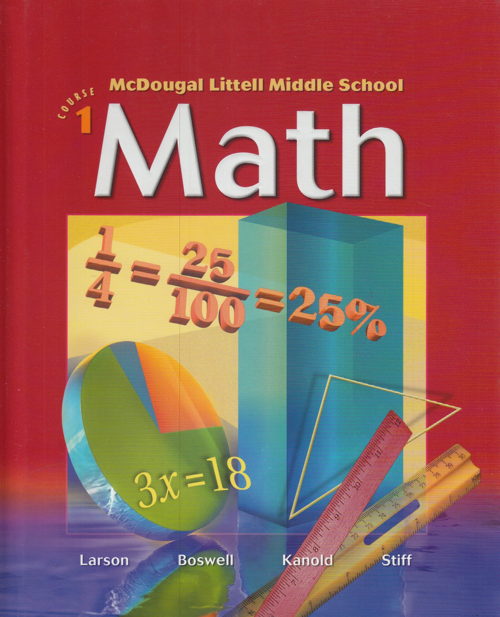McDougal Littell Middle School Math, Course 1: Student Edition  2004 2004,New