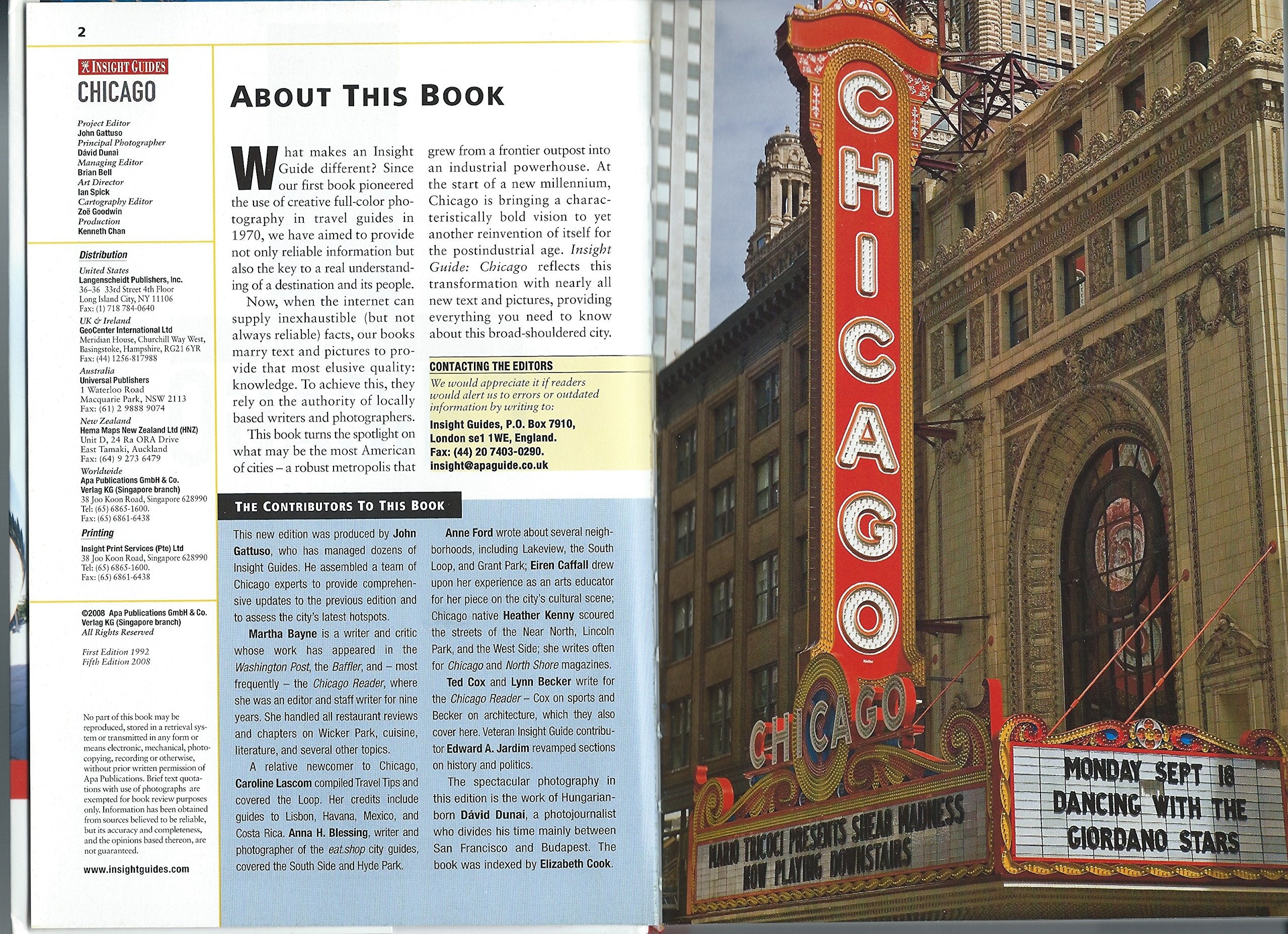 Insight Guide Chicago (Insight Guides),Used