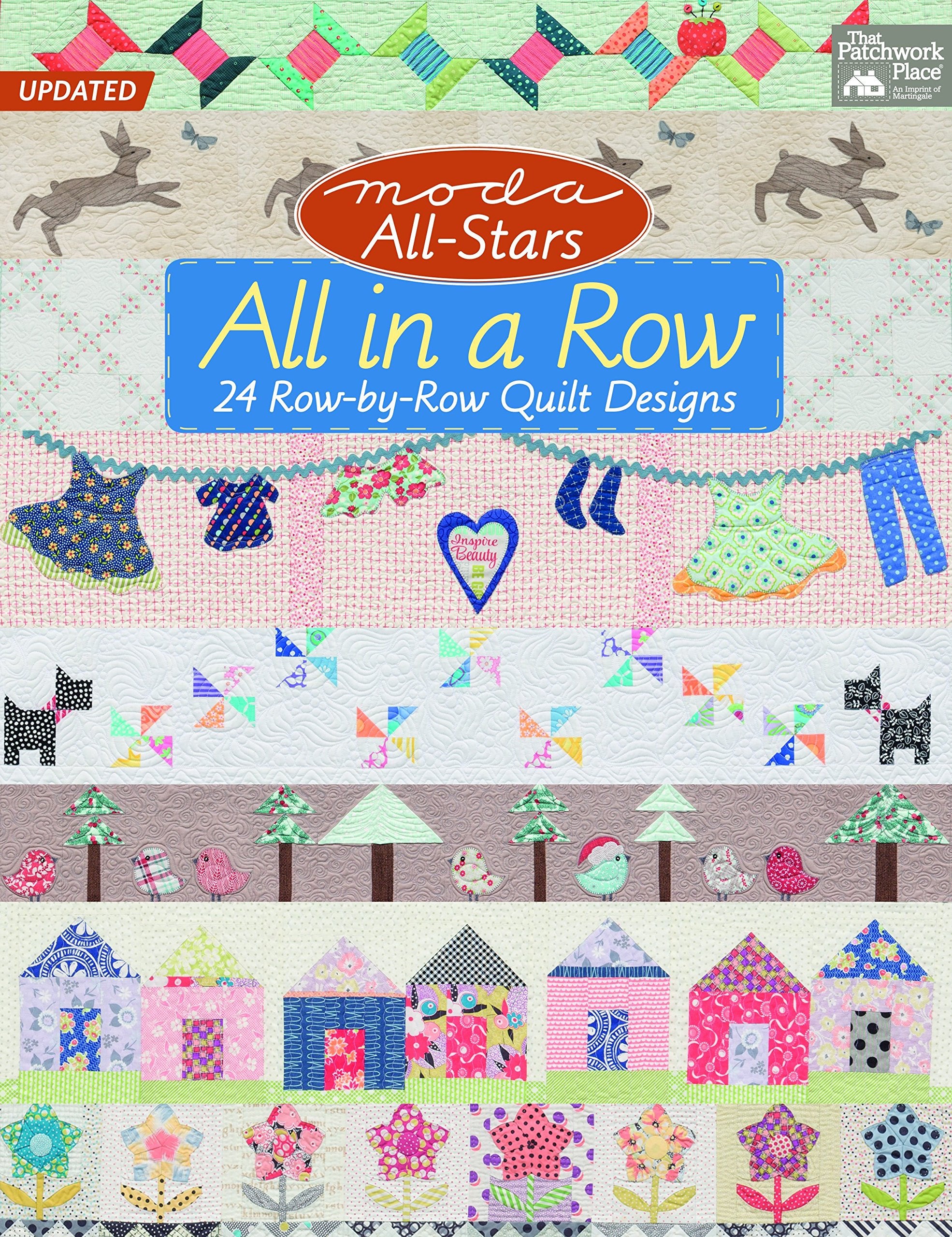 Moda AllStars All in a Row: 24 RowbyRow Quilt Designs,New