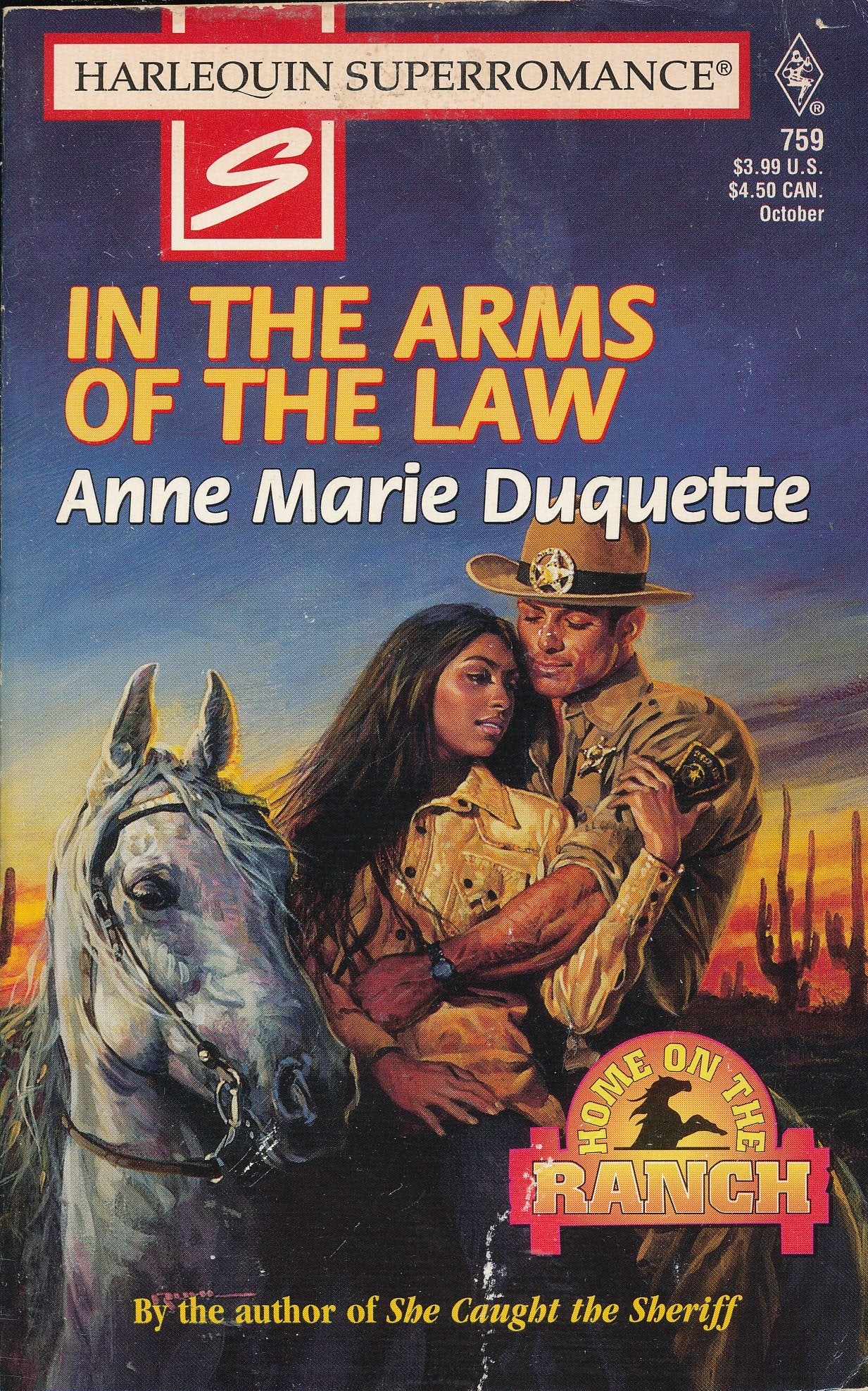 In the Arms of the Law (Harlequin Superromance, No 759),Used