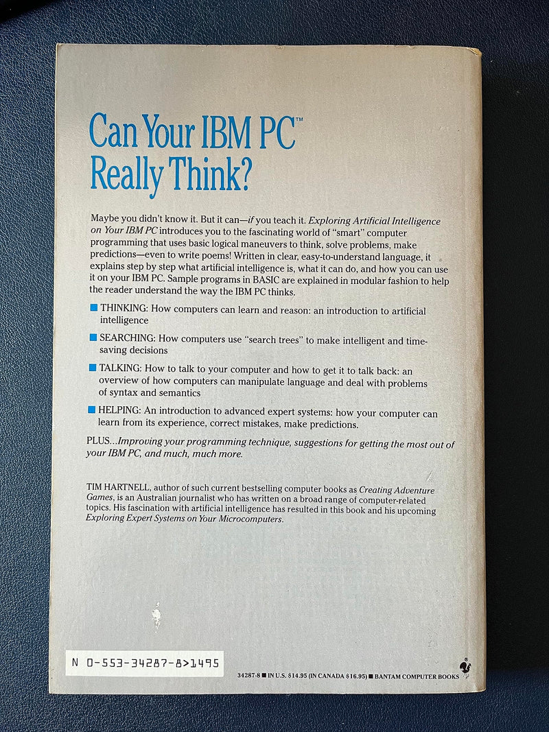 Exploring Artificial Intelligence on Your IBM PC,Used