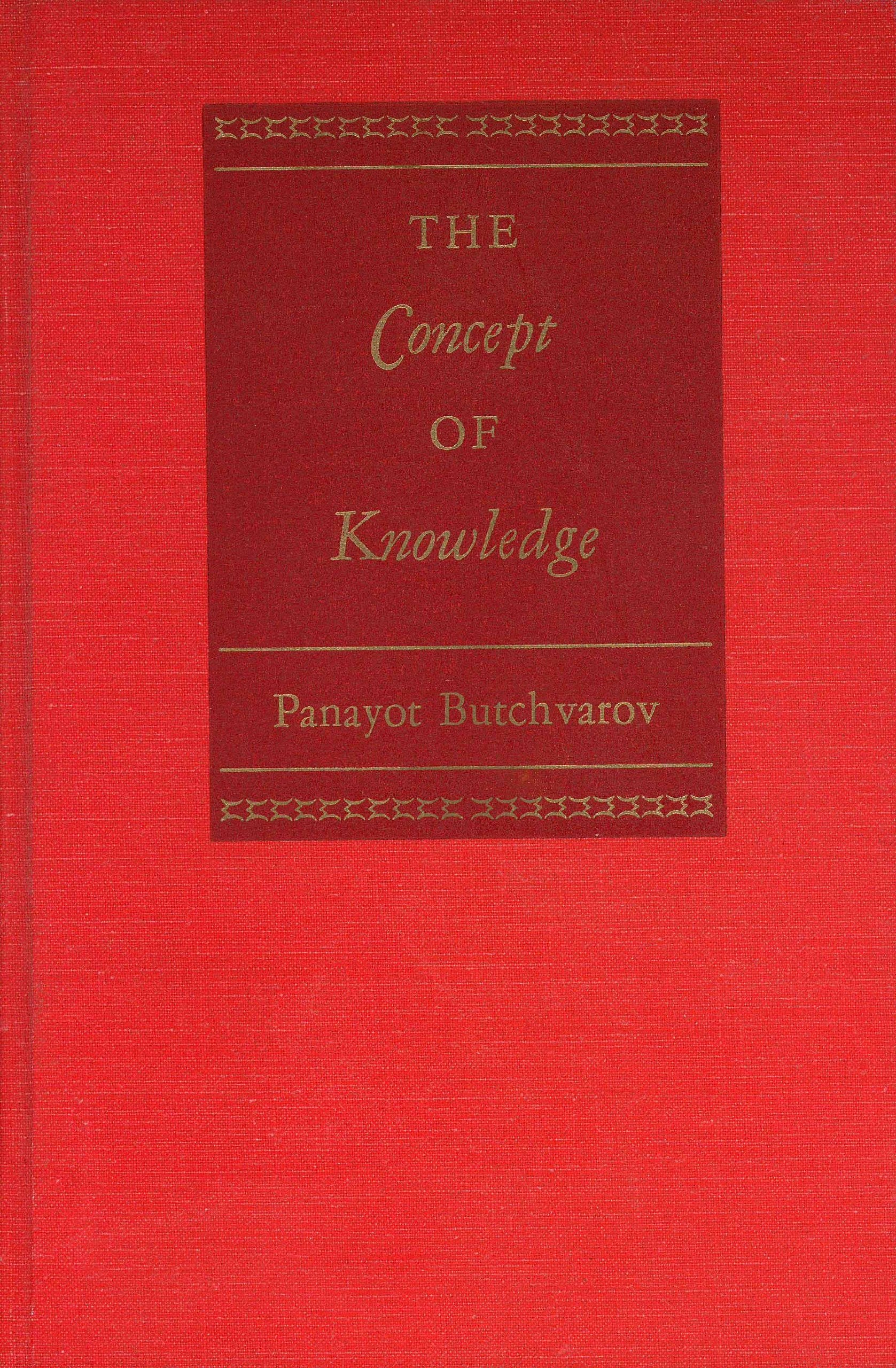 The Concept Of Knowledge,Used