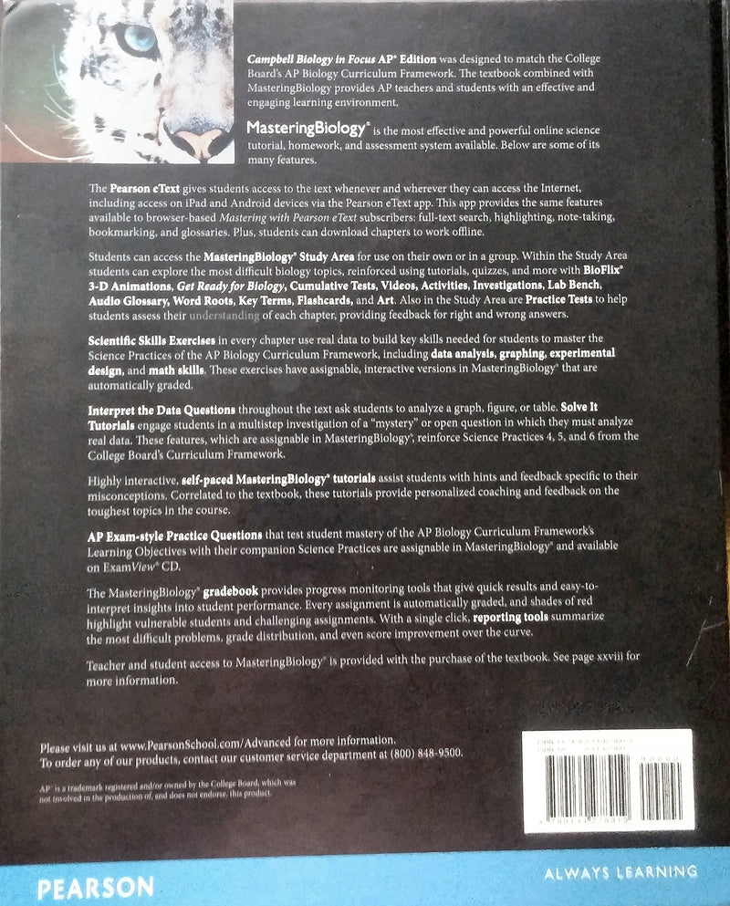 Biology In Focus Ap Edition-used