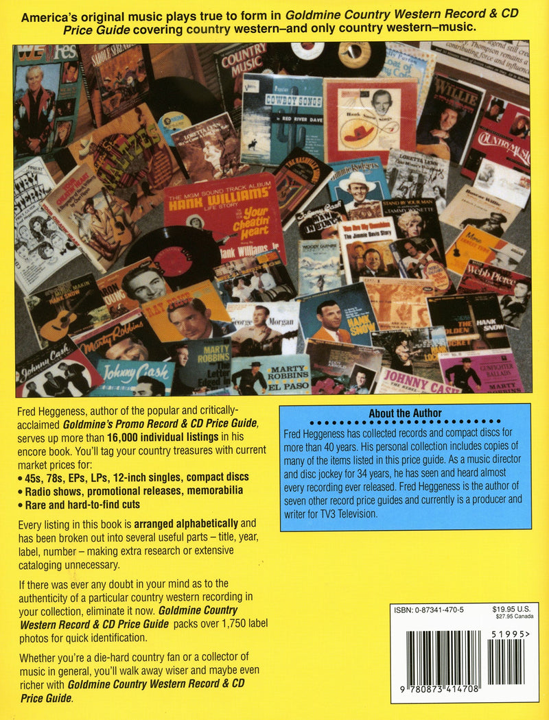 Goldmine's Country Western Record and Cd Price Guide,Used