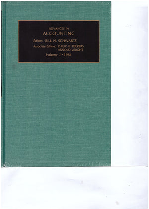Advances in Accounting: A Research Annual,Used