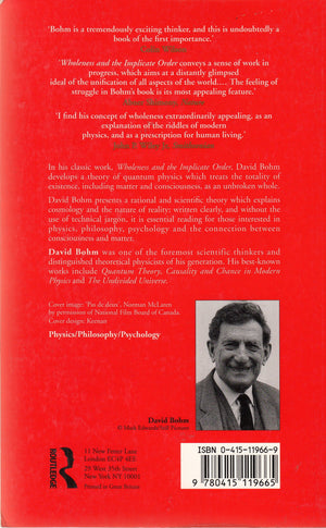 Wholeness And The Implicate Order,Used