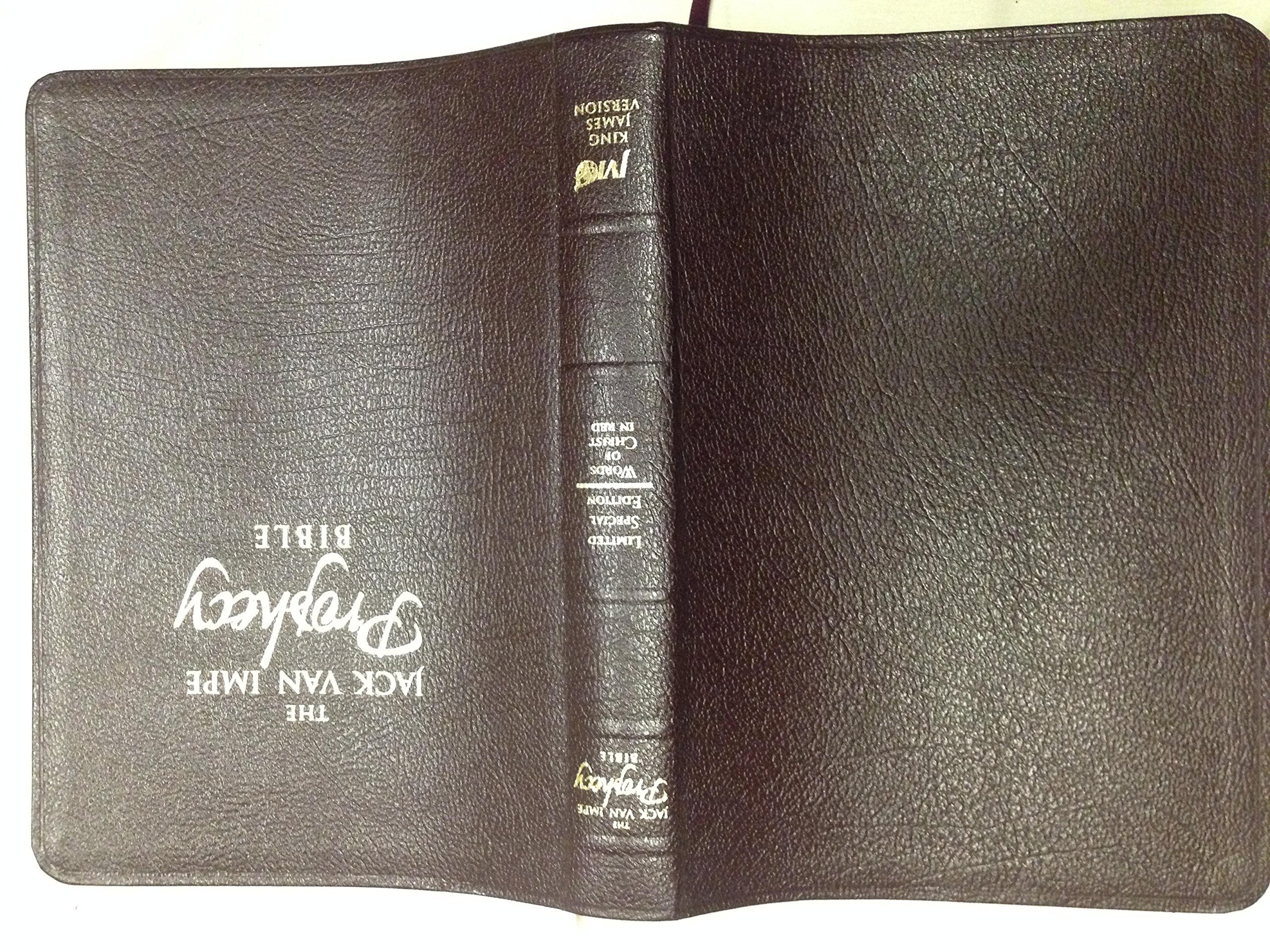 Jack Van Impe Prophecy Bible (Special Limited Edition /Words of Christ in Red),Used