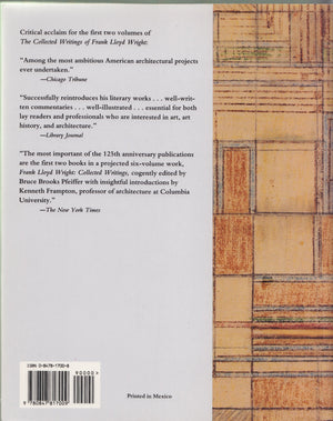 Frank Lloyd Wright Collected Writings: Volume 3, 19311939,New