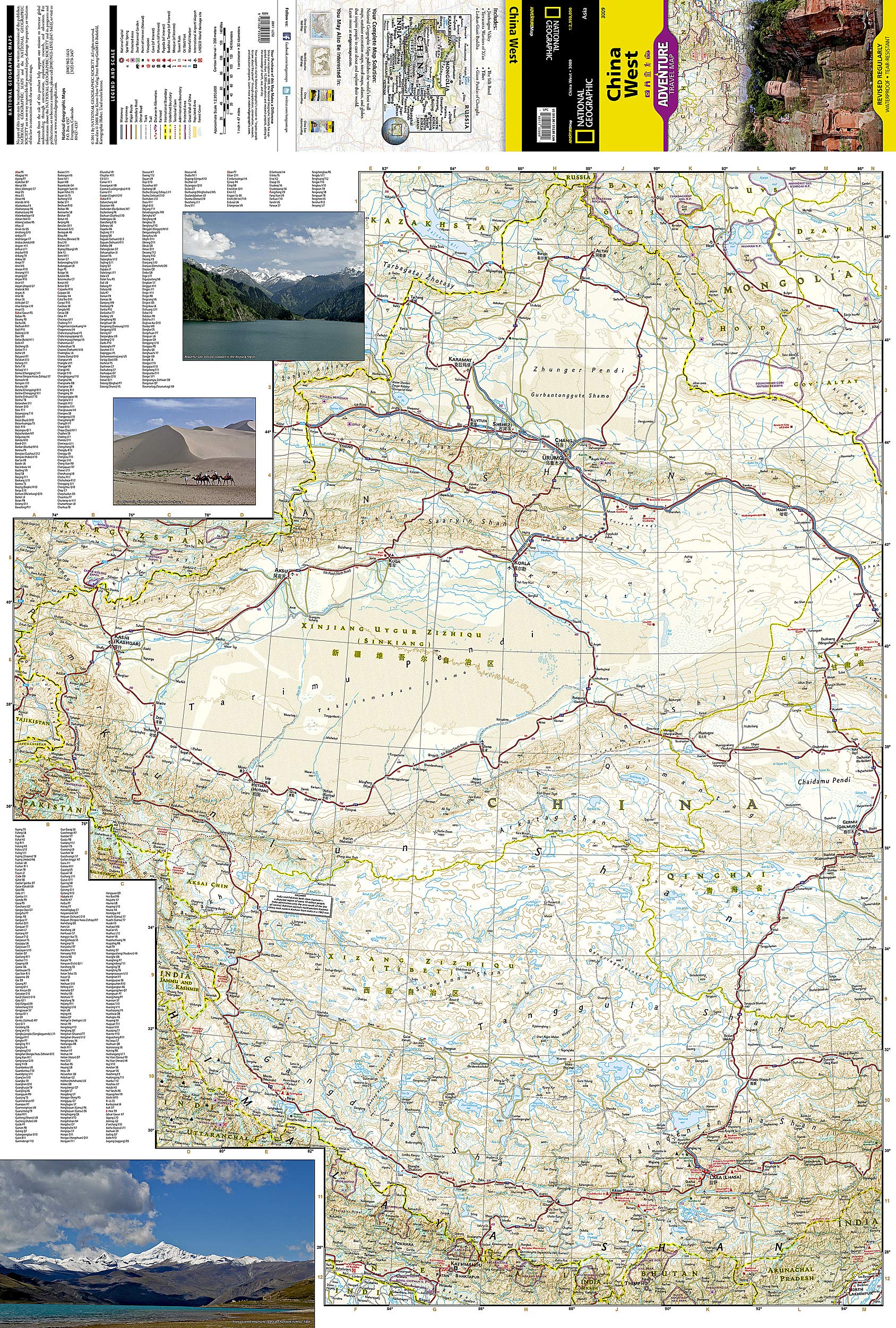 China West Map (National Geographic Adventure Map, 3009)