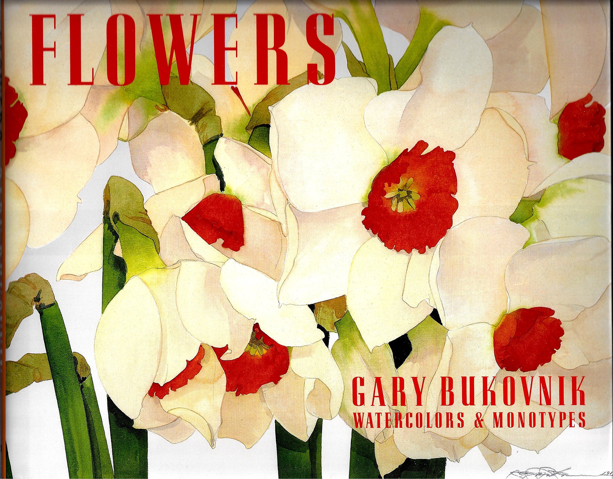 Flowers: Gary Bukovnik Watercolors and Monotypes,Used