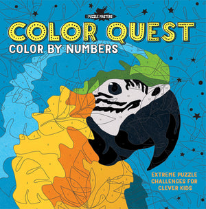 Color Quest: Color By Numbers: Extreme Puzzle Challenges for Clever Kids (Puzzle Masters),Used
