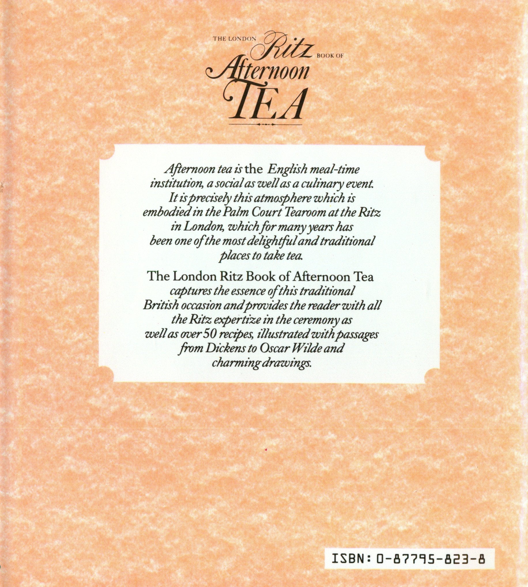 The London Ritz Book of Afternoon Tea,Used