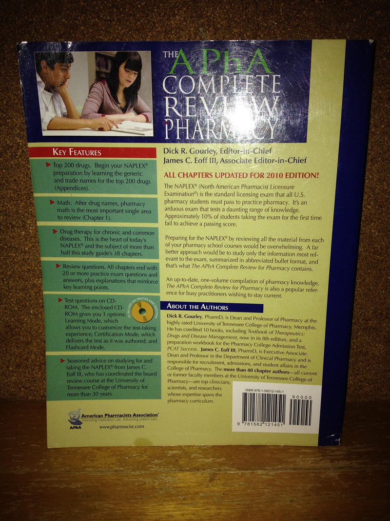 The Apha Complete Review for Pharmacy (Gourley, APha Complete Review for Pharmacy),Used