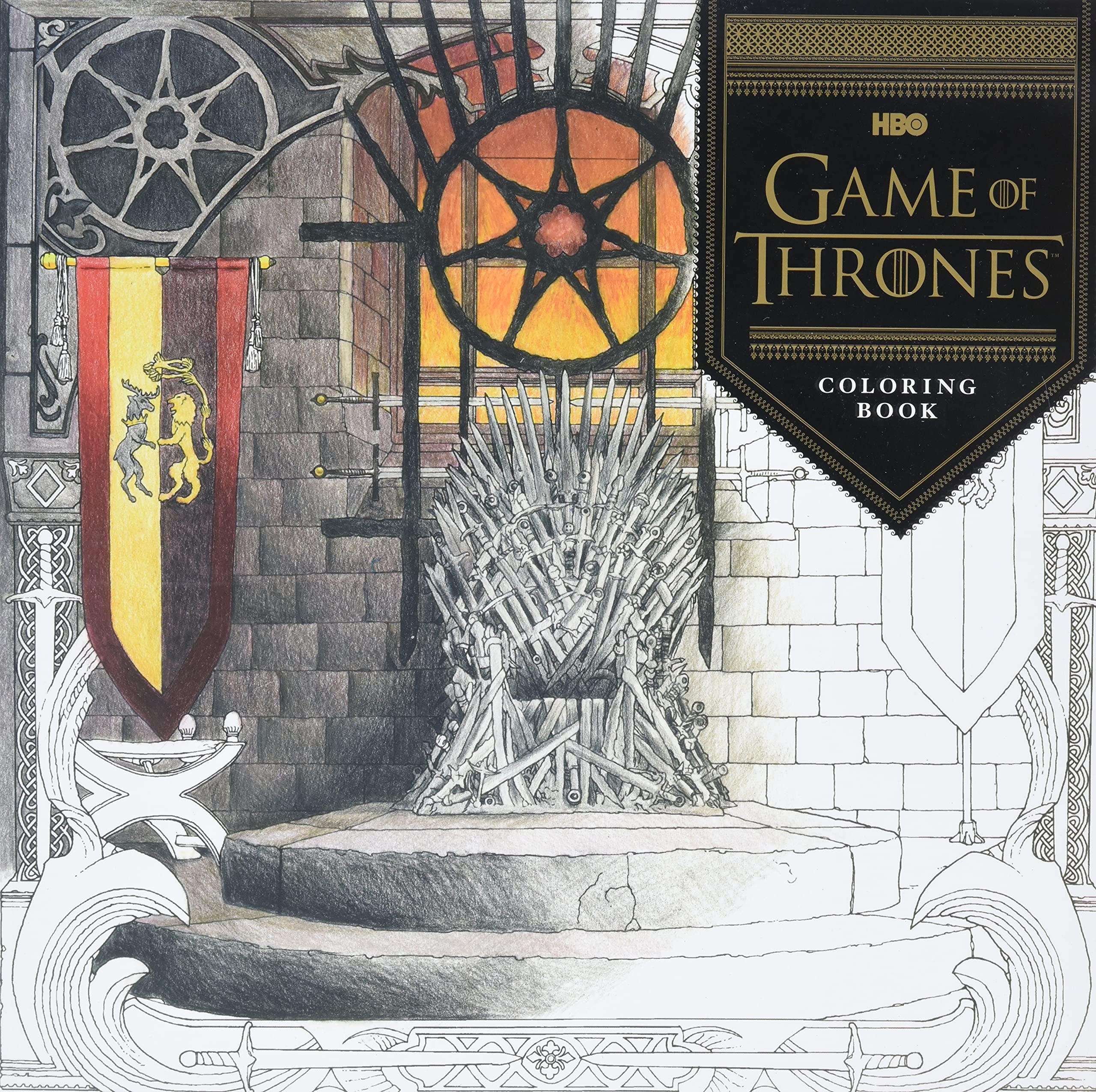 HBO's Game of Thrones Coloring Book: (Game of Thrones Accessories, Game of Thrones Party Gifts, GOT Gifts for Women and Men) (Ga,New