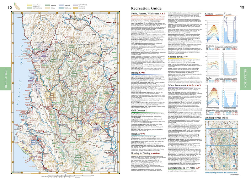 Benchmark California Road & Recreation Atlas,New