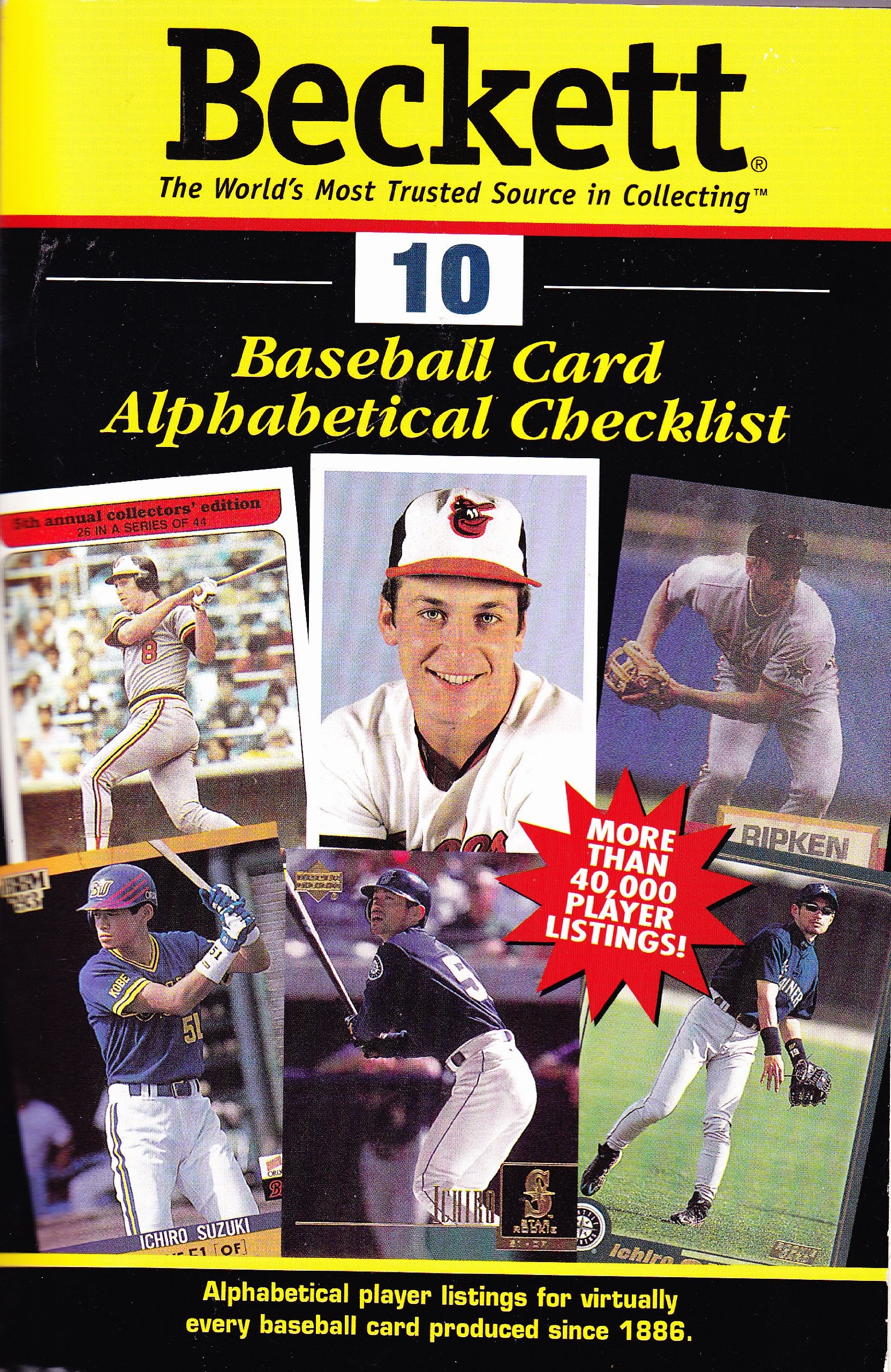 Beckett Baseball Card Alphabetical Checklist