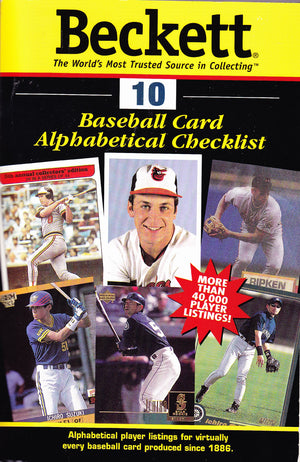 Beckett Baseball Card Alphabetical Checklist