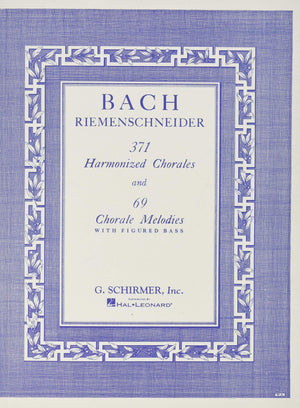 371 Harmonized Chorales and 69 Chorale Melodies with Figured Bass,Used