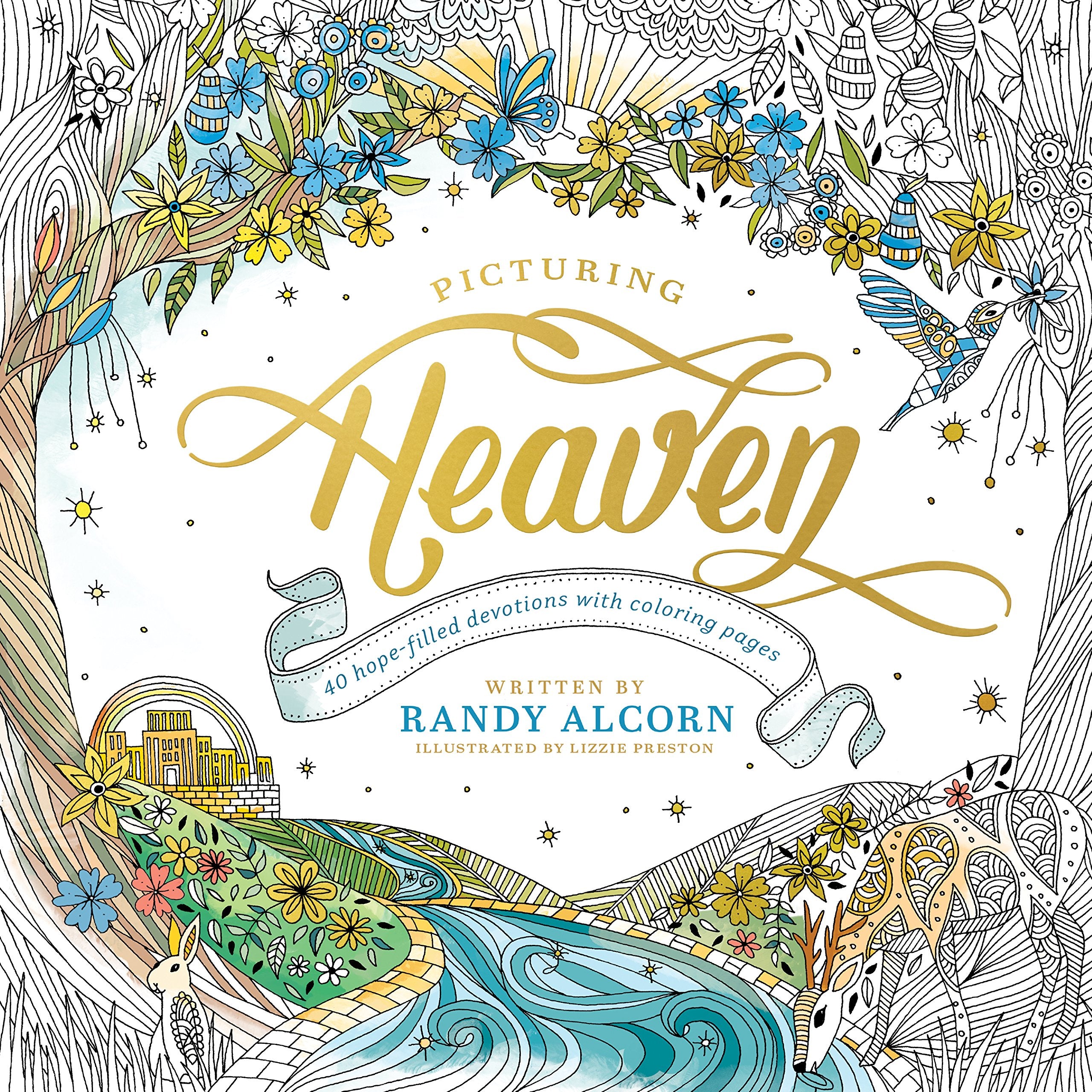 Picturing Heaven: 40 Hopefilled Devotions With Coloring Pages