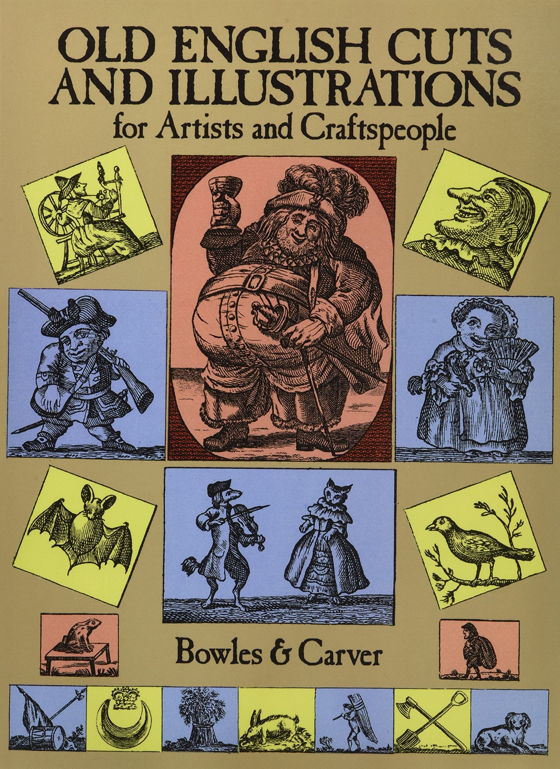 Old English Cuts and Illustrations for Artists and Craftspeople,Used