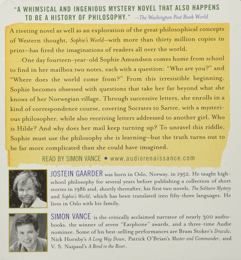 Sophie's World: A Novel About the History of Philosophy,Used