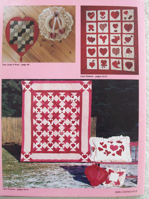 Quilters Hearts With Flowing Ribbons,Used