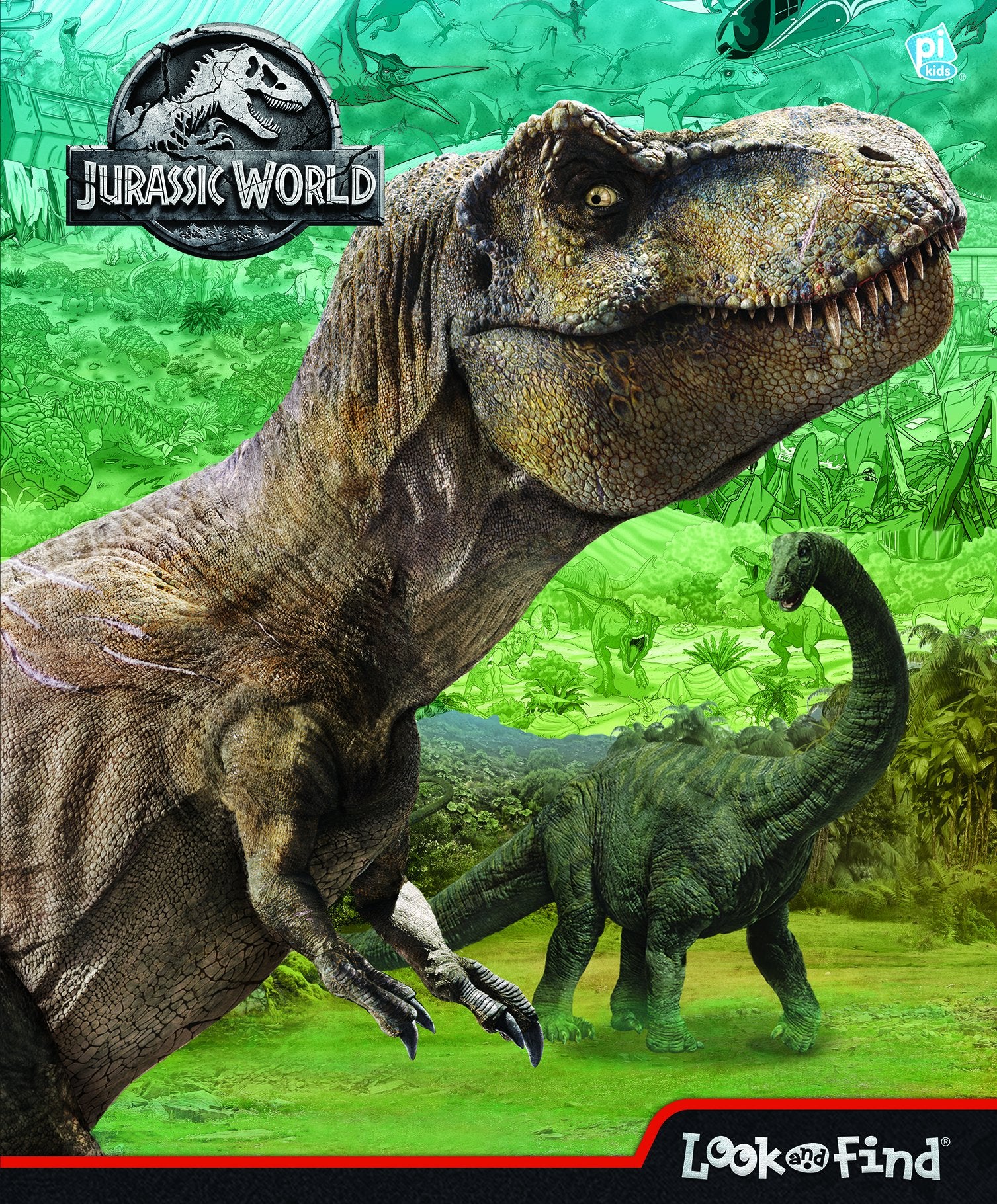 Jurassic World Look and Find Activity Book  PI Kids,Used
