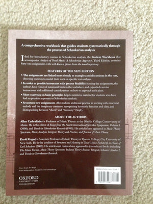 Analysis of Tonal Music: A Schenkerian Approach (Workbook),Used