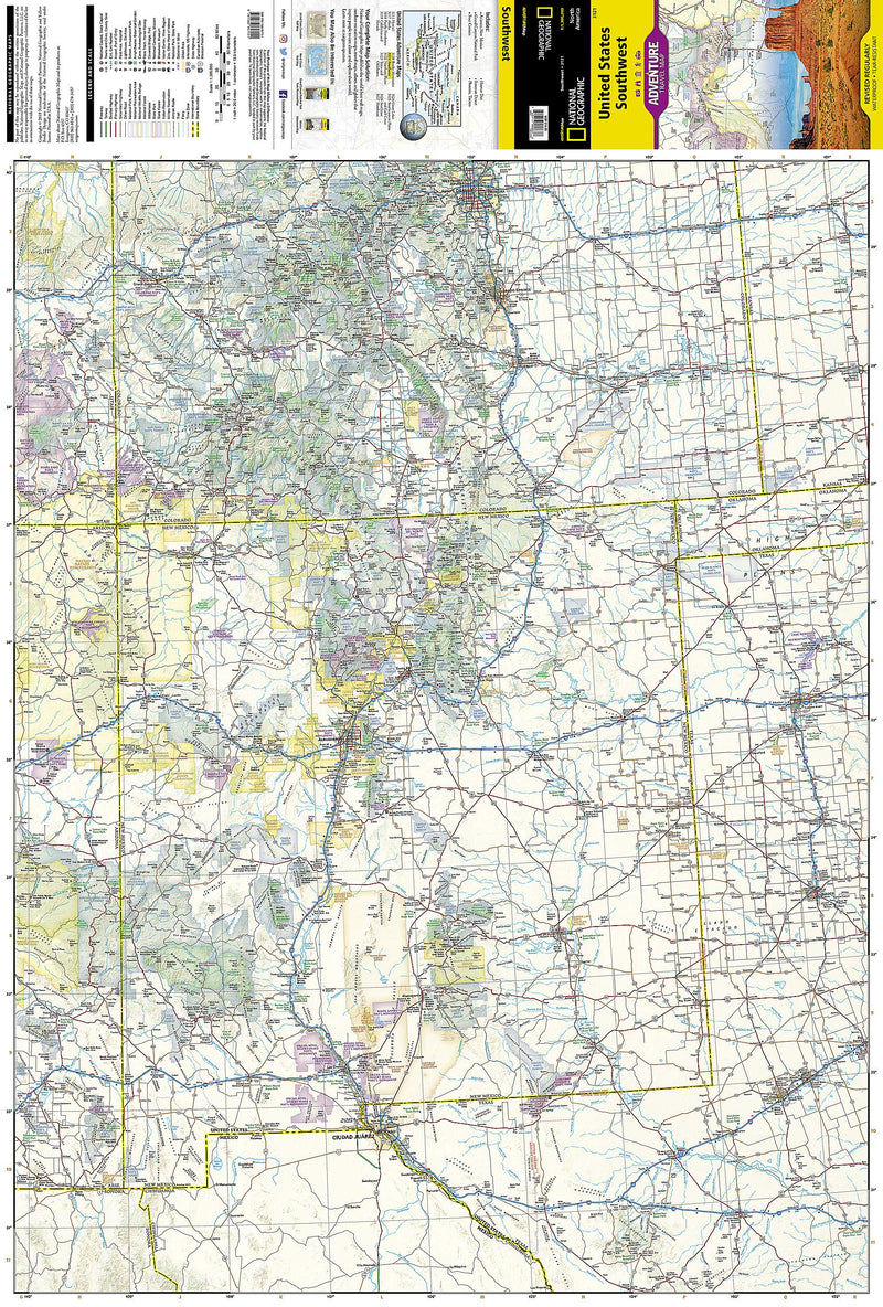 United States, Southwest Map (National Geographic Adventure Map, 3121),New