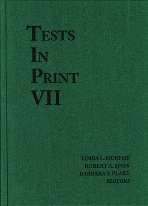 Tests in Print VII (Tests in Print (Buros)),New