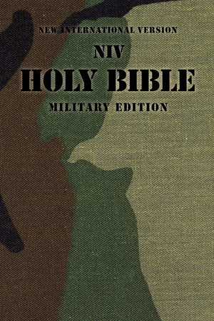 NIV, Holy Bible Military Edition, Paperback, Woodland Camo,Used