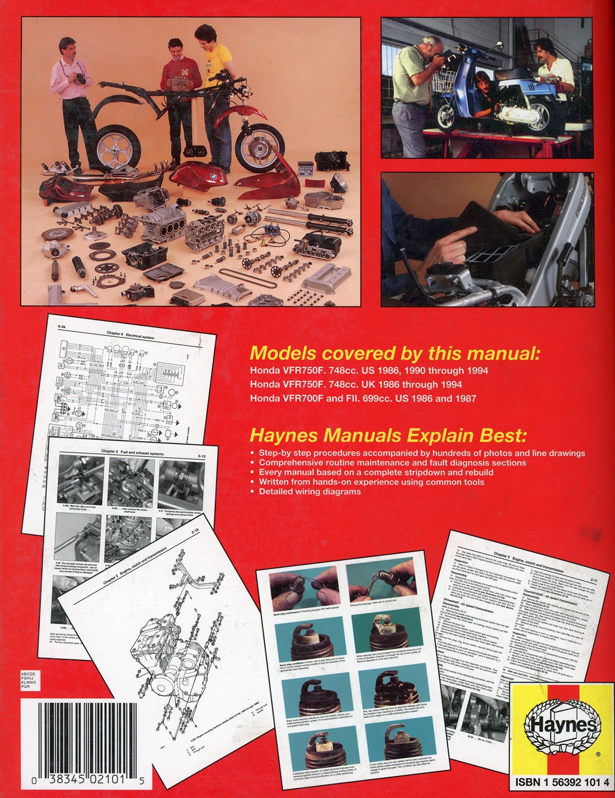 Honda Vfr750 & 700 Vfours Owners Workshop Manual (Haynes Owners Workshop Manual Series)