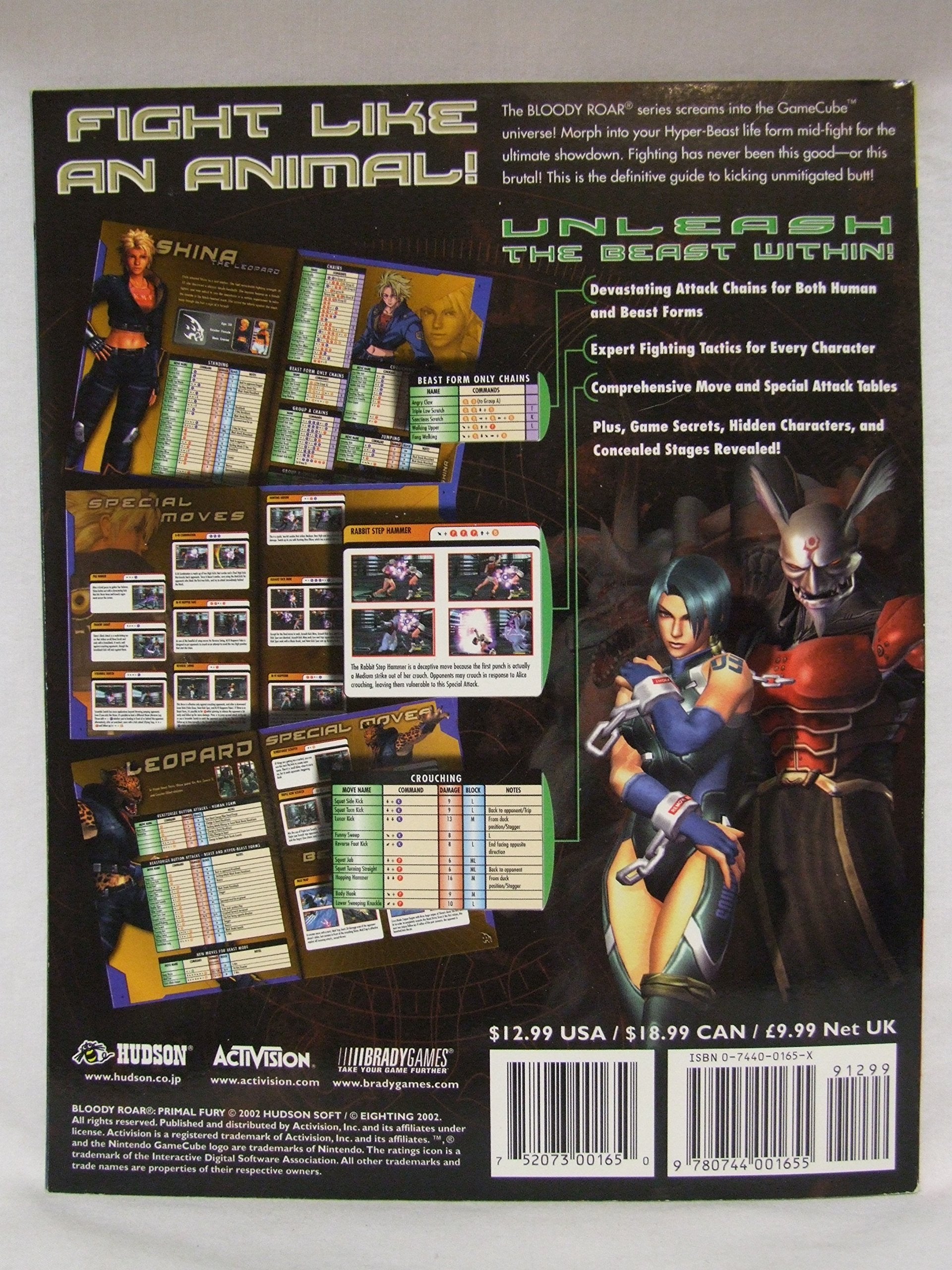 Bloody Roar: Primal Fury Official Fighter's Guide (Brady Games),New